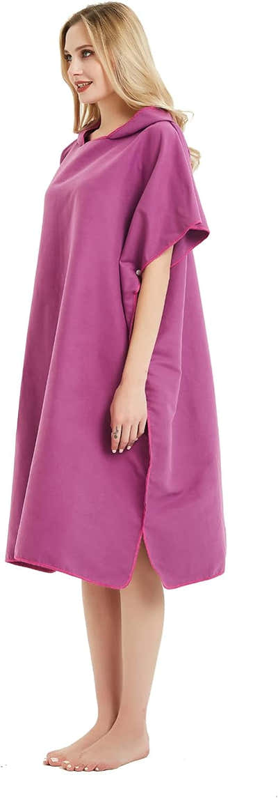 DS BS Changing Robe Towel with Hood - Red