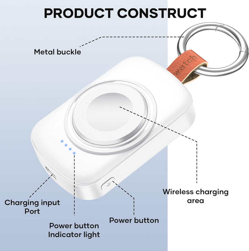 DS BS Ultra-Compact Portable Charger for Apple Watch
