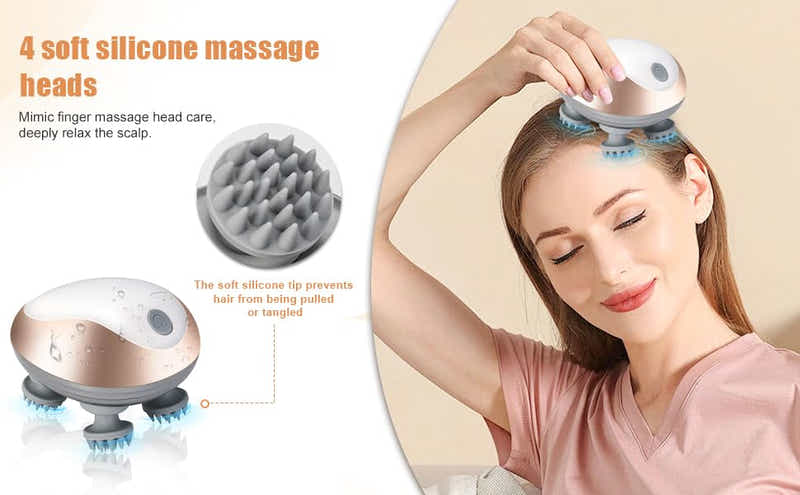 DS BS 360° Kneading Electric Scalp Massager