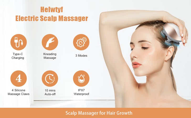 DS BS 360° Kneading Electric Scalp Massager