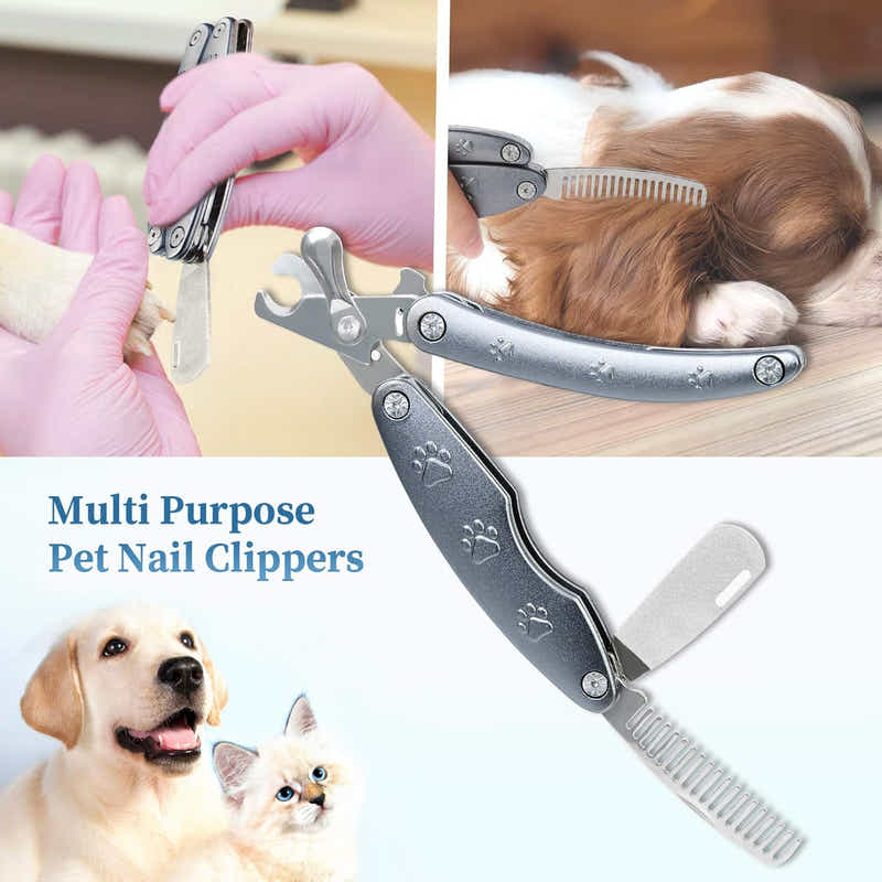 DS BS 3 in 1 Foldable Dog Nail Clippers