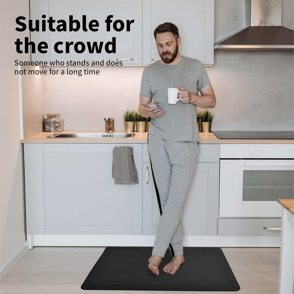 DS BS Anti-Fatigue Floor Mat for Kitchen Office-44×71cm