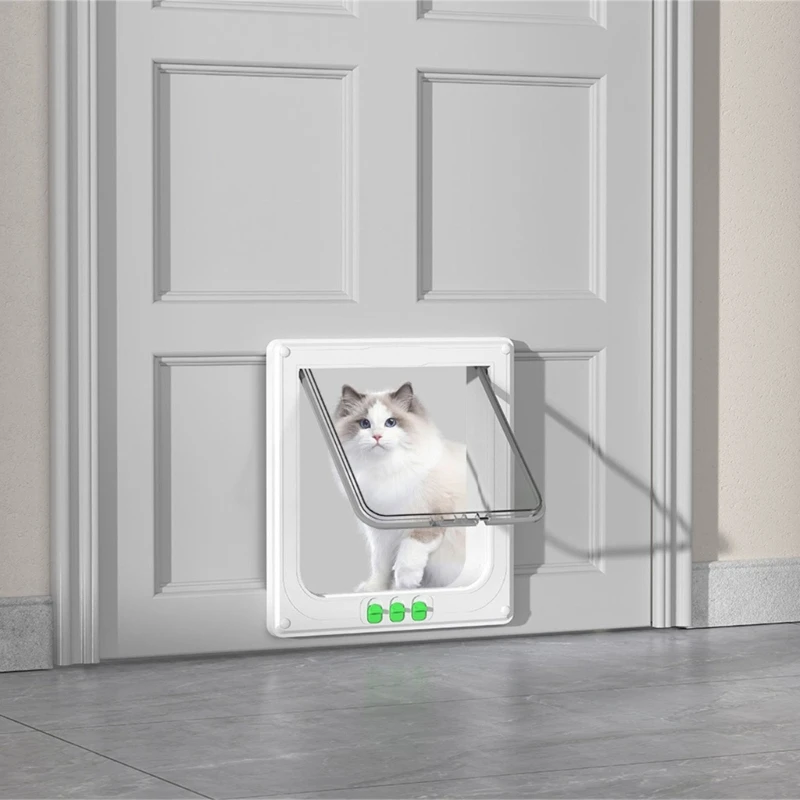 DS BS 4-Way Locking Pet Door for Cats and Small Dogs