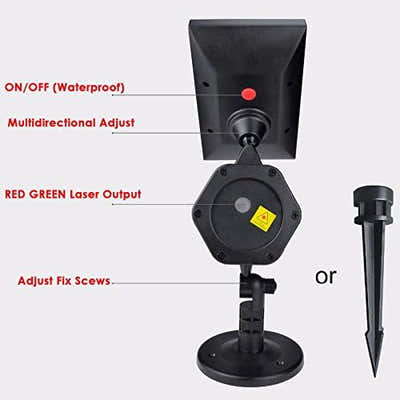 DS BS Solar Landscape Laser Projector Light