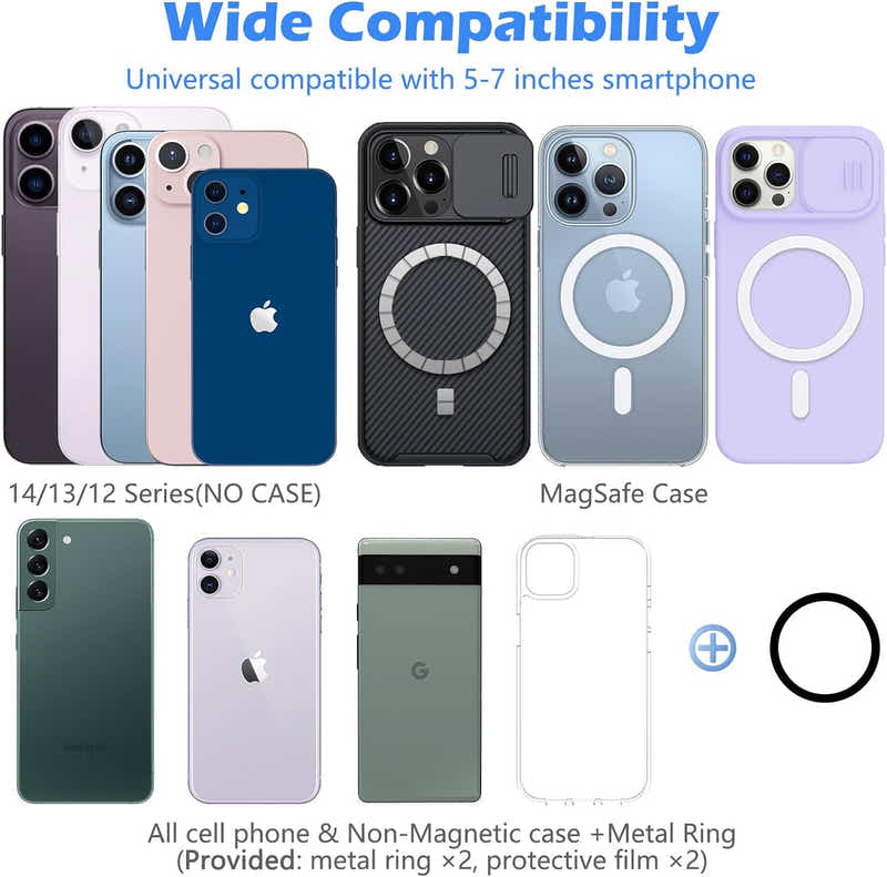 DS BS Magnetic Laptop Phone Holder Compatible with Magsafe iPhone