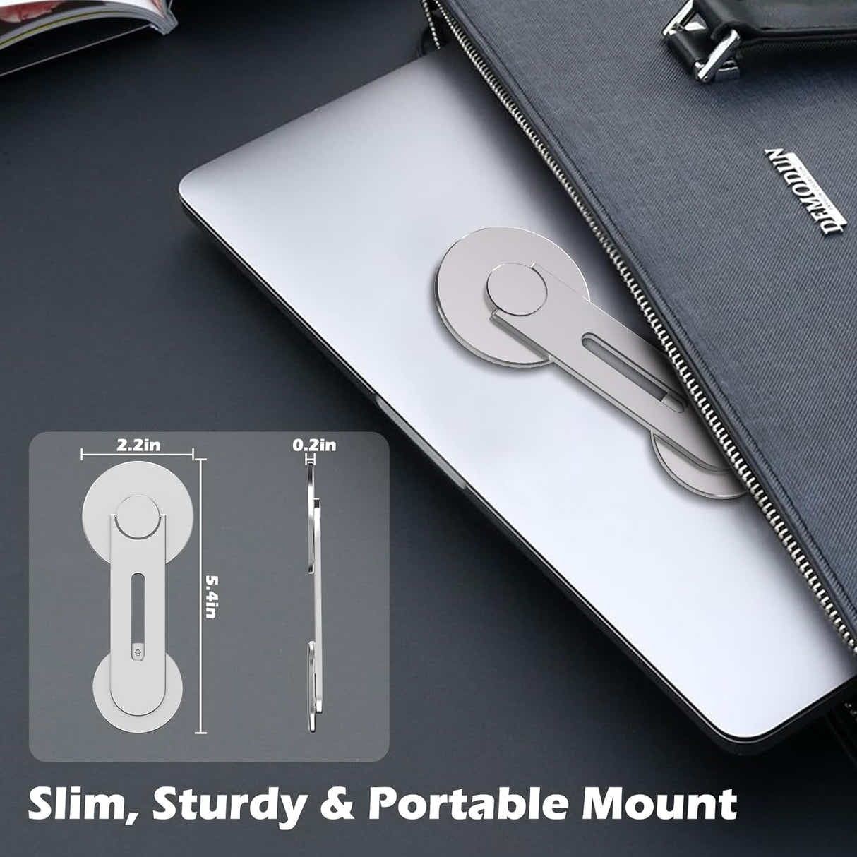 DS BS Magnetic Laptop Phone Holder Compatible with Magsafe iPhone