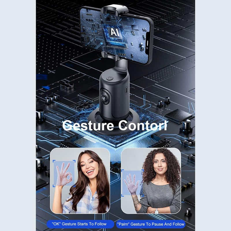 DS BS Auto Face Tracking Phone Holder For Live Vlog Streaming Video