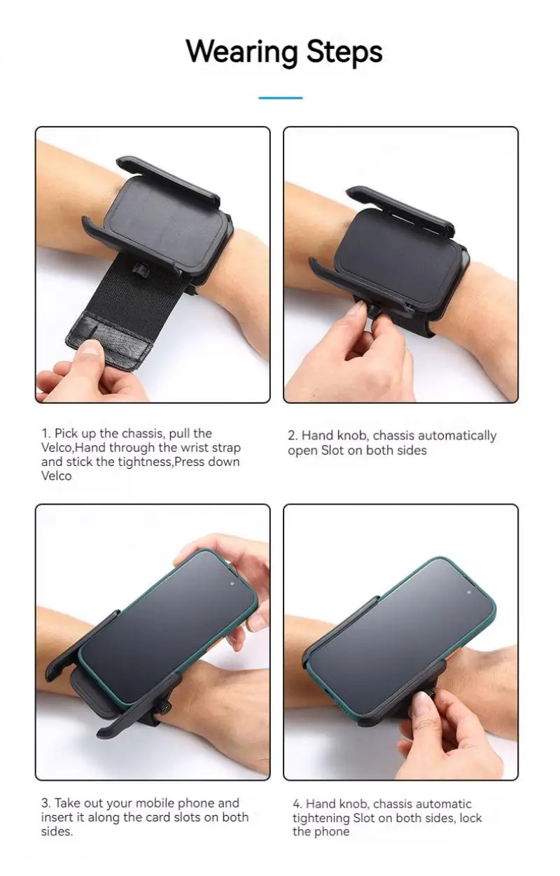 DS BS Wrist and Arm Phone Holder for Running Fitness