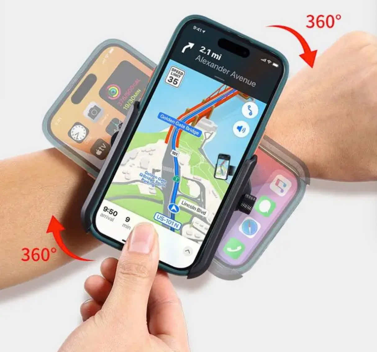 DS BS Wrist and Arm Phone Holder for Running Fitness