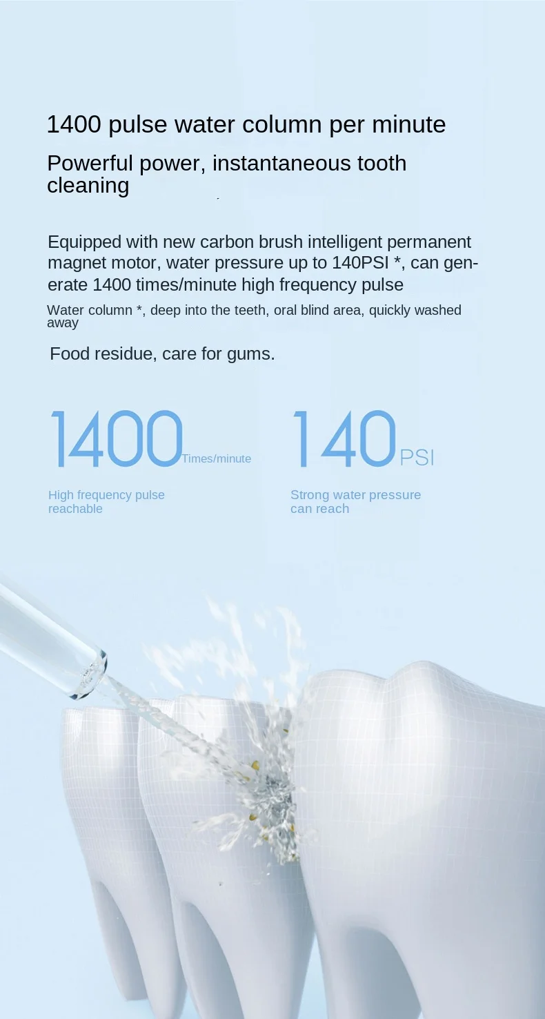 DS BS Portable Oral Irrigator for Teeth with 4 Nozzle