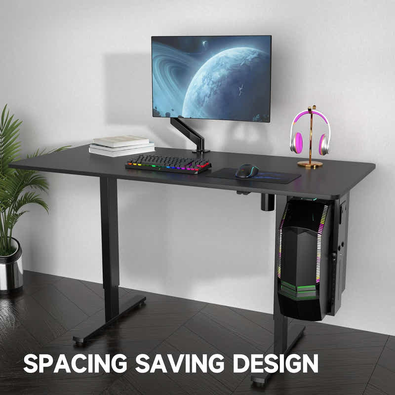 DS BS Universal Under Desk Wall Mount Computer Case Holder