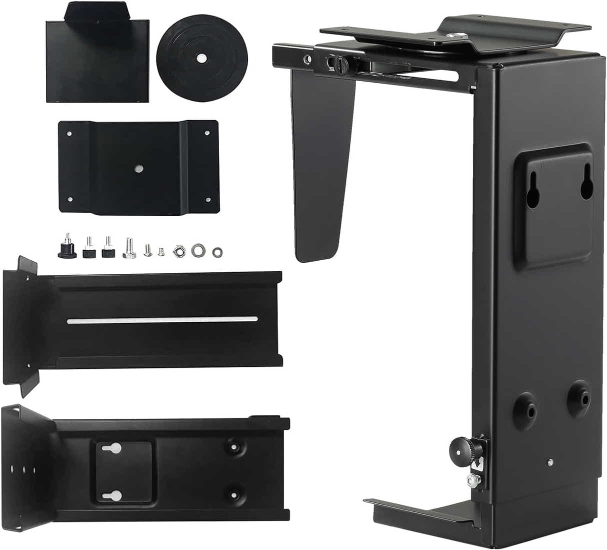 DS BS Universal Under Desk Wall Mount Computer Case Holder