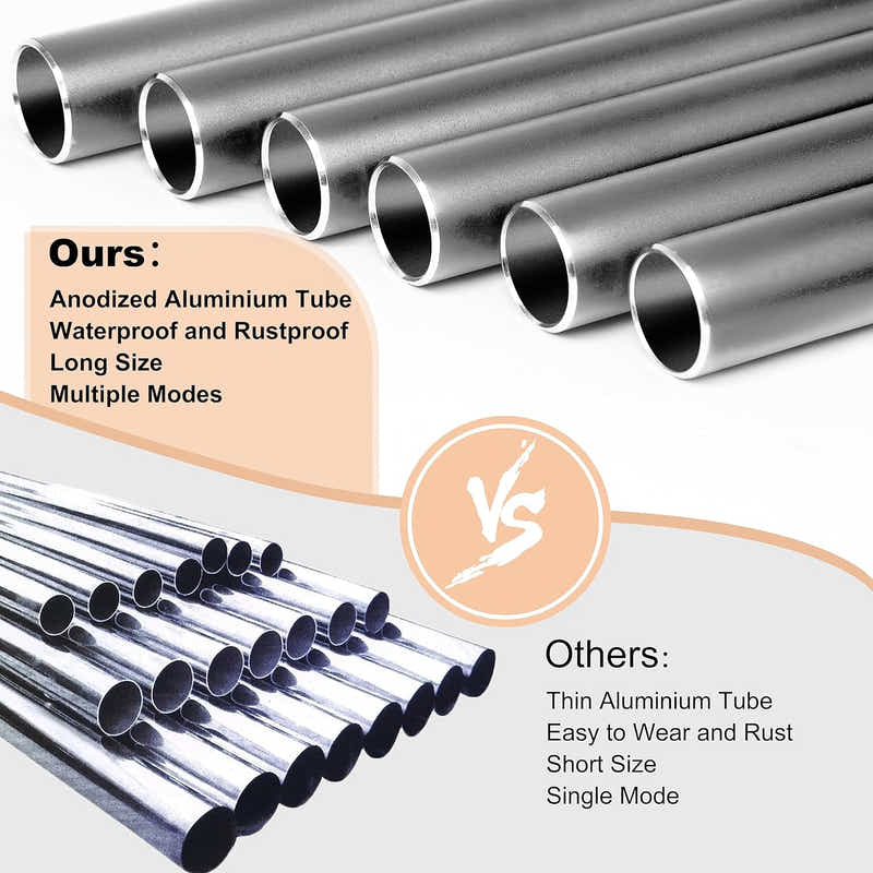 DS BS Large Aluminium Wind Chimes 93CM - Silver