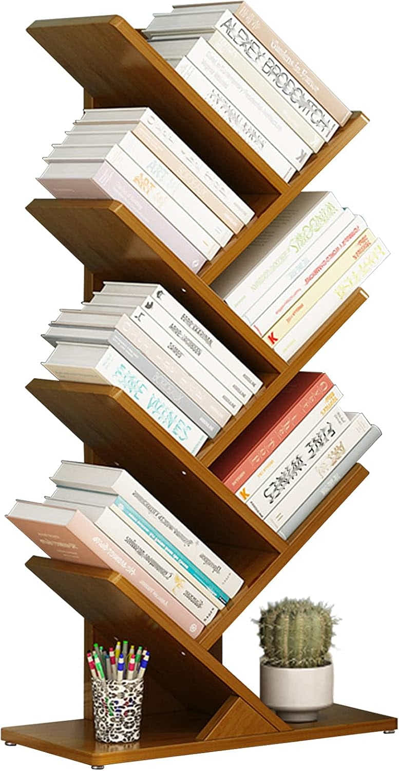 DS BS 4 Layer Tree Shape Bamboo Bookshelves