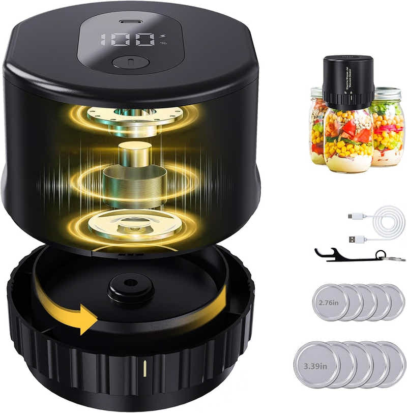 DS BS Automated Mason Jar Vacuum Sealer