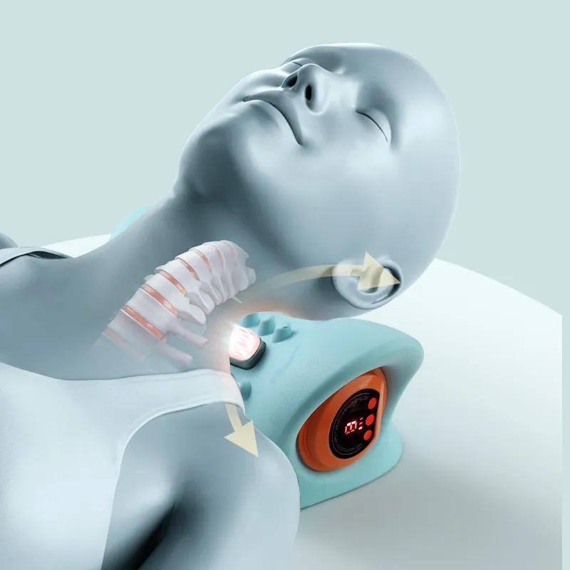 DS BS Neck Massager Pillow with Heating Acupuncture Vibration Massage