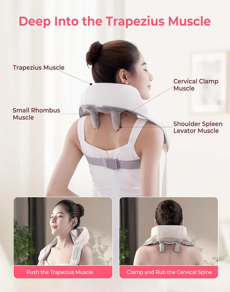 DS BS Shoulder and Back Massager Neck Massager with Heat