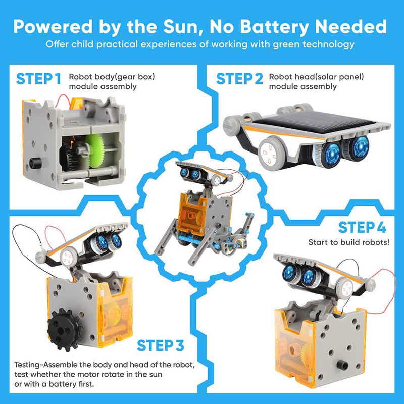 DS BS STEM 13-in-1 Solar Robot Toy
