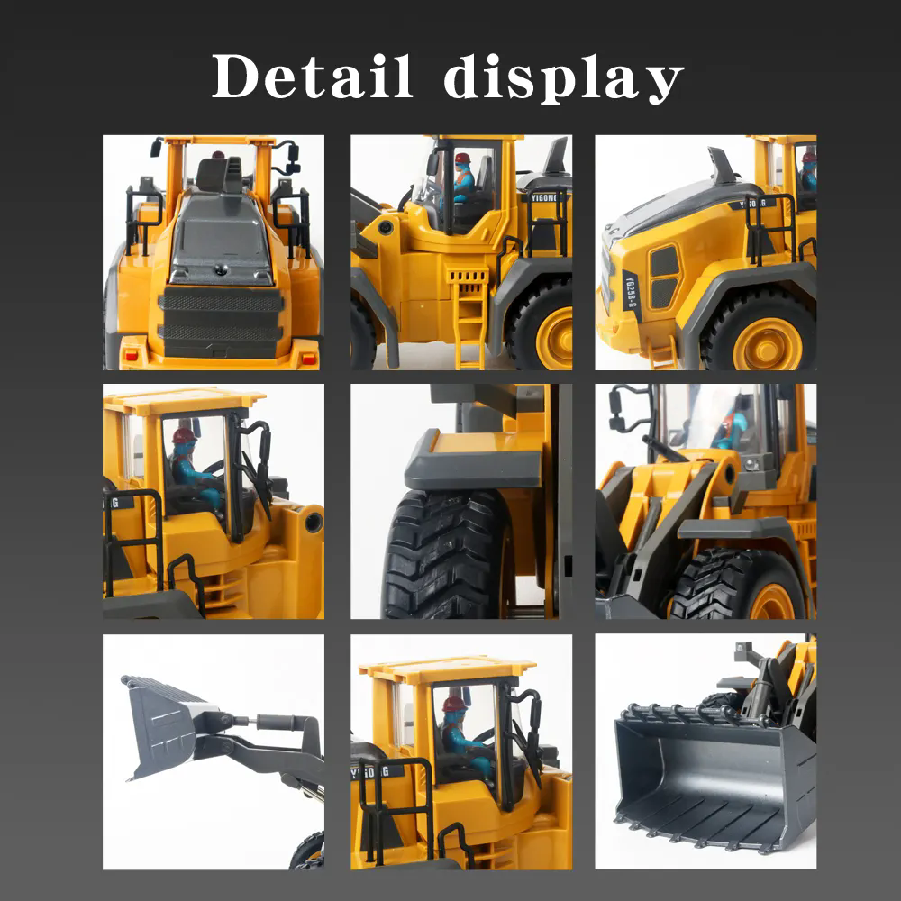 DS BS 9 Channel Remote Control Construction Bulldozer Toy