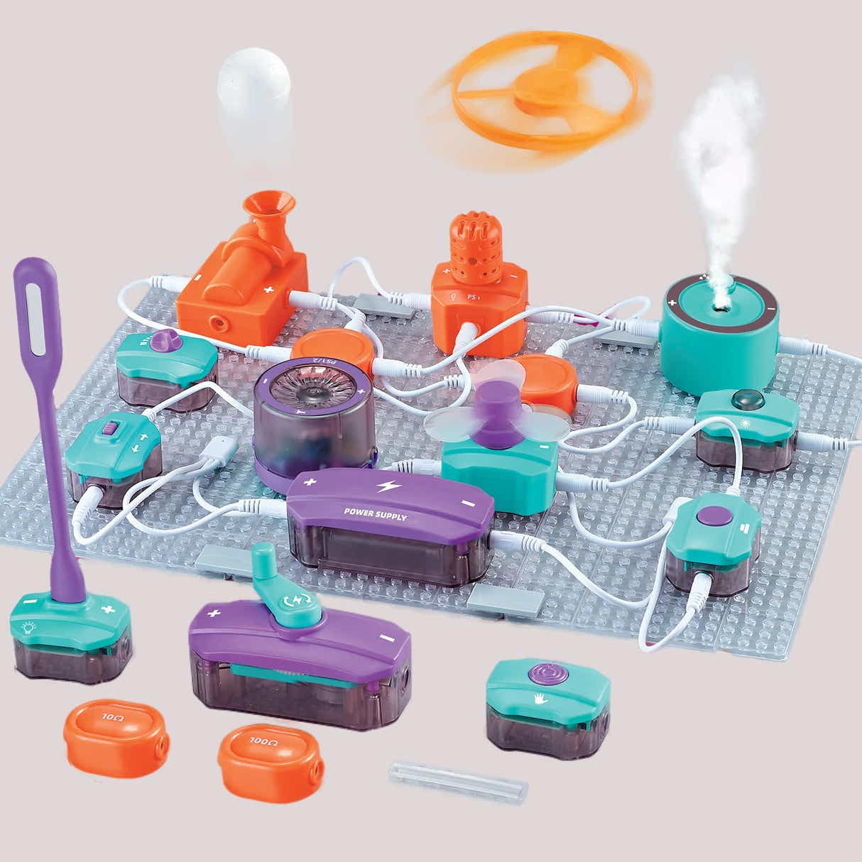 DS BS 45Pcs Science Experiments Circuit Board Kit