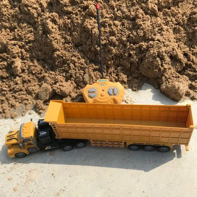 DS BS 4 Channel Remote Control Dump Truck with Trailer Toy
