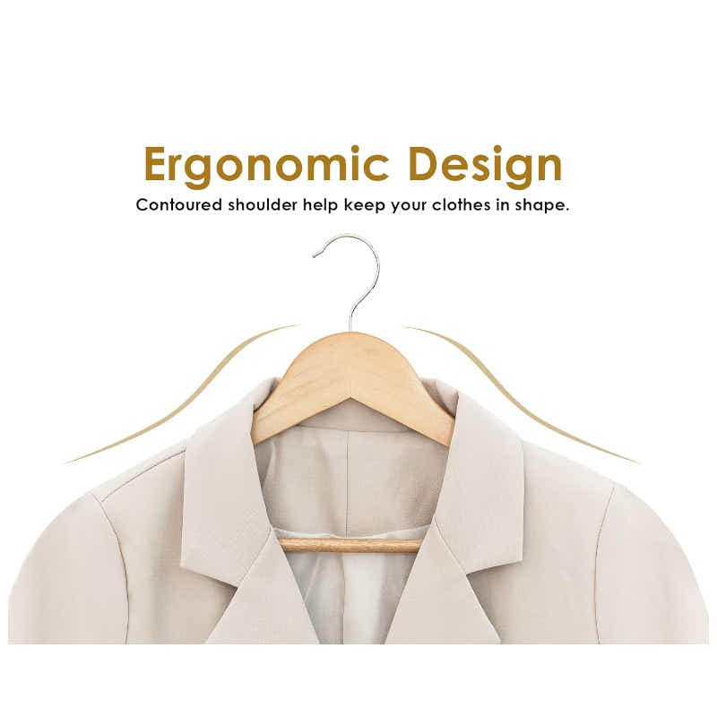 DS BS Wooden Hangers 10 Pack