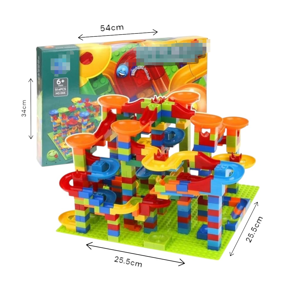 DS BS 514 Pieces Building Bricks Set Including 1 Baseplates