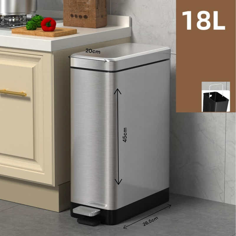 DS BS 15L Slim Kitchen Trash Can