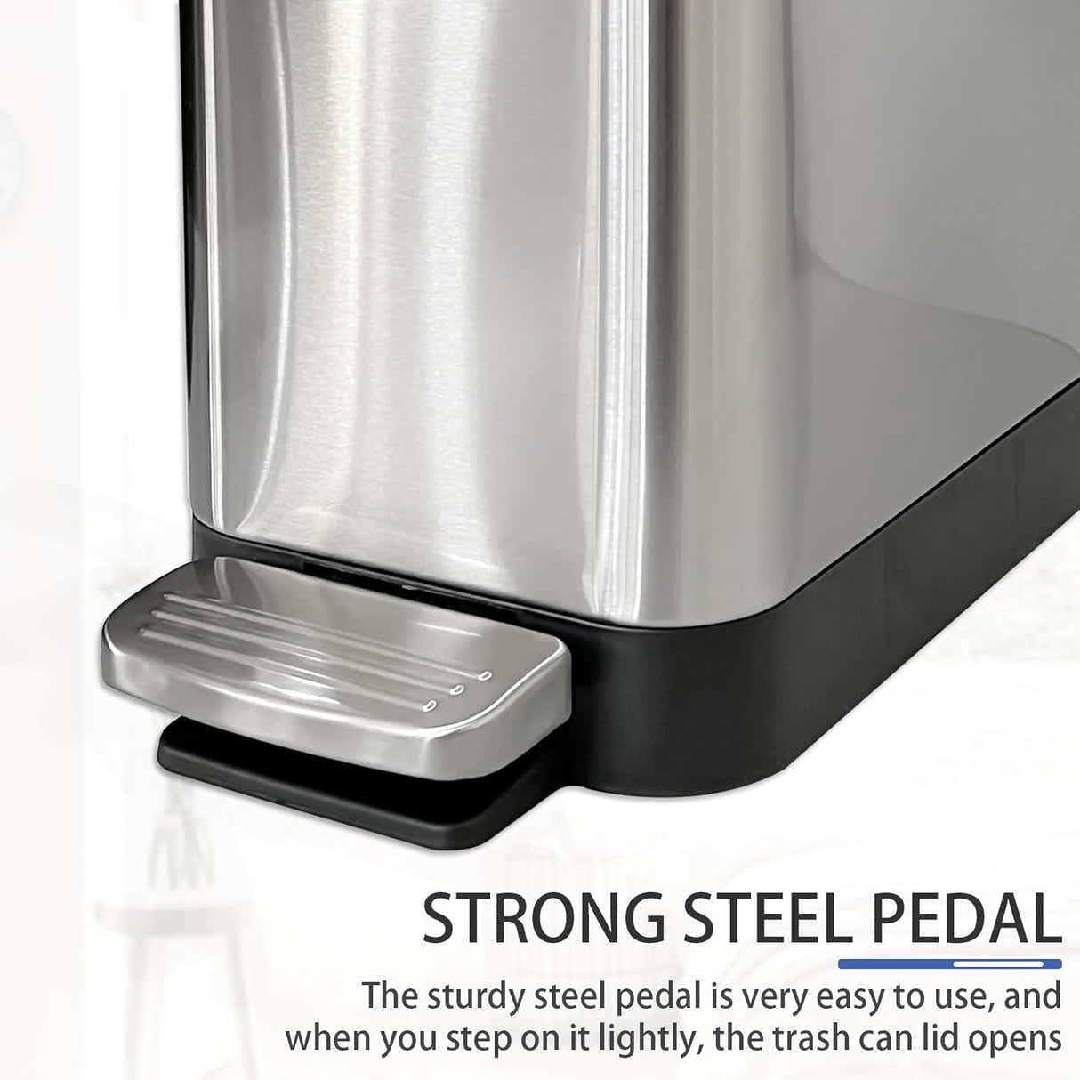 DS BS 18L Slim Kitchen Trash Can