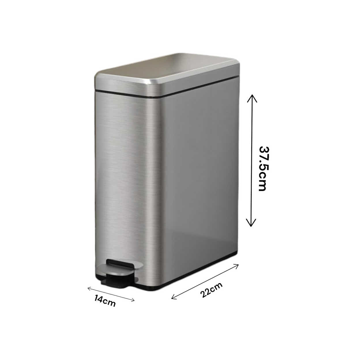 DS BS 10L Slim Kitchen Trash Can
