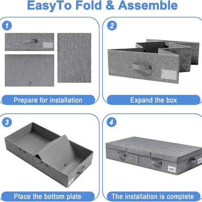 DS BS Under Bed Storage Containers