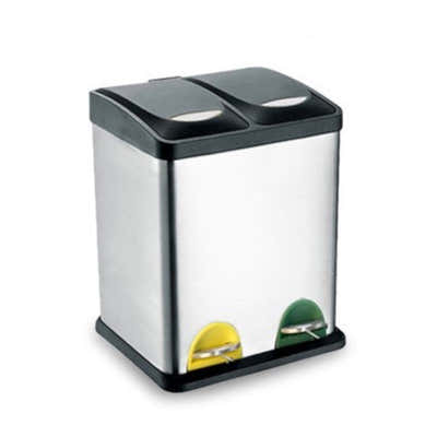 DS BS 30L Dual Compartment Trash Can