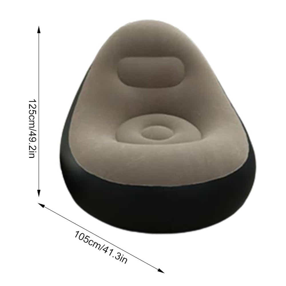 DS BS Inflatable Leisure Sofa Chair Footstoo -Light Blue