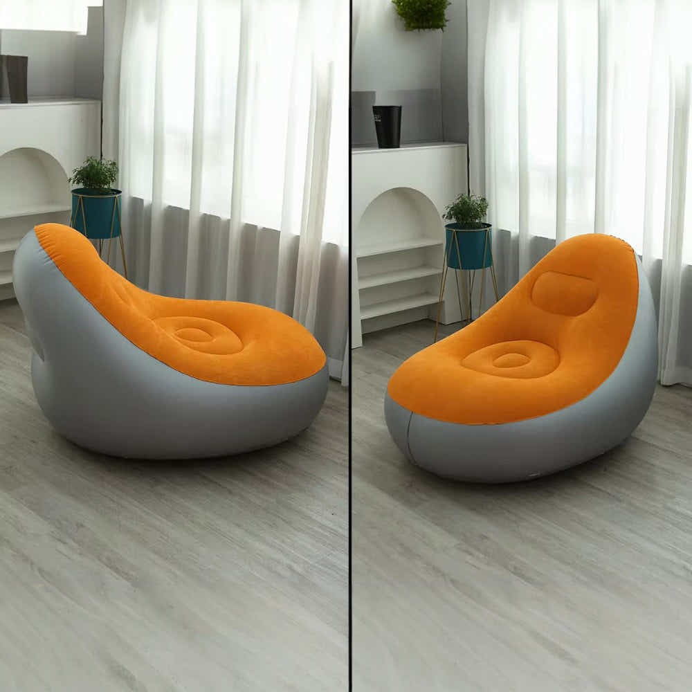 DS BS Inflatable Leisure Sofa Chair Footstoo -Orange