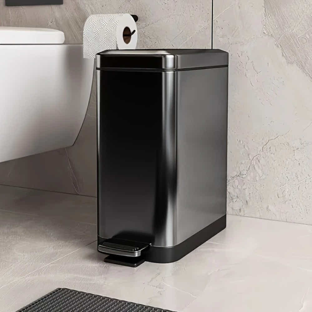 DS BS 18L Slim Kitchen Trash Can -Black
