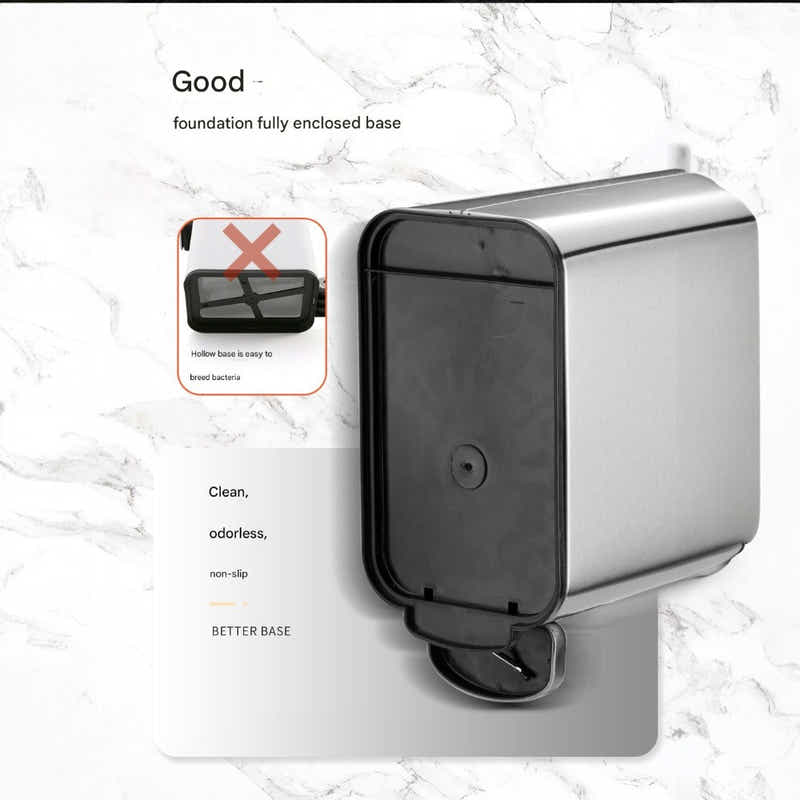 DS BS 15L Slim Kitchen Trash Can -Black