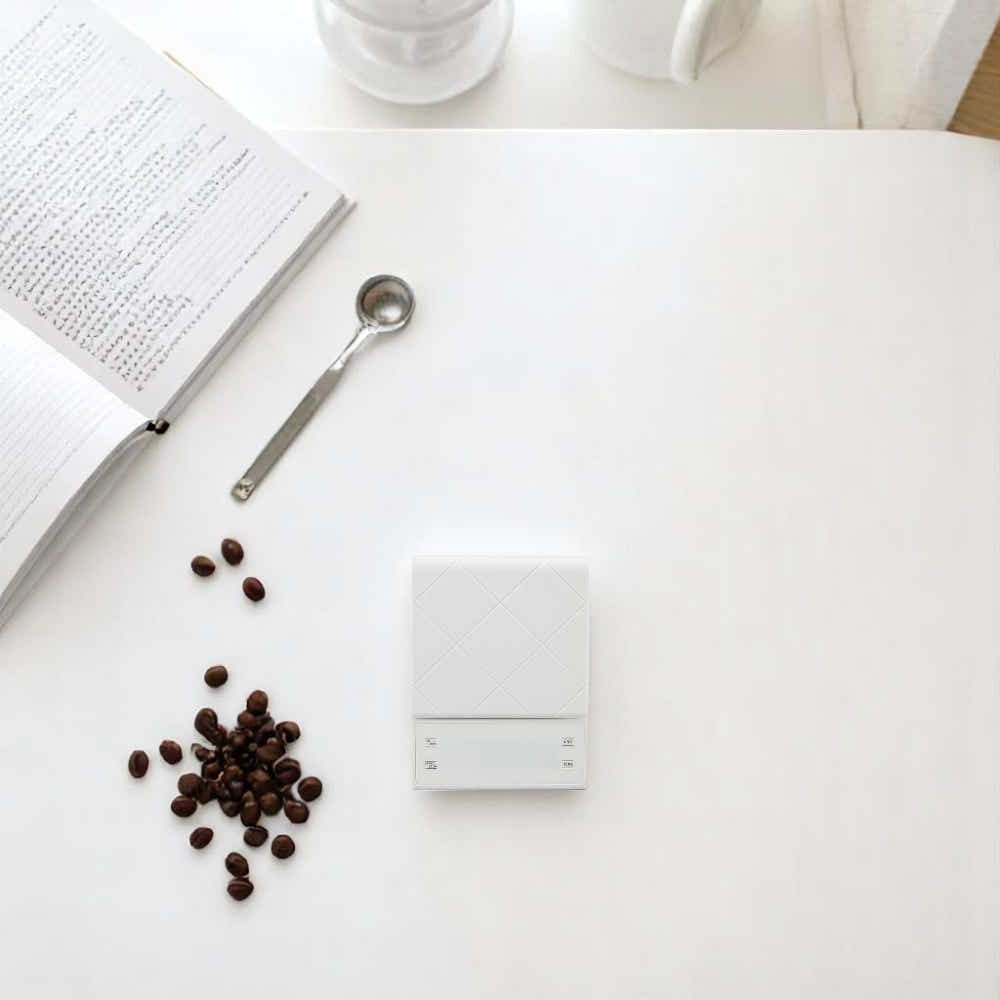 DS BS Digital Coffee Scale with Timer - White