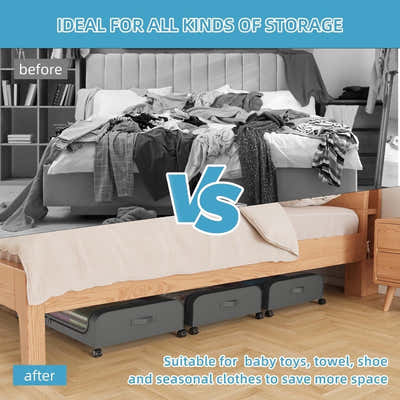 DS BS Under Bed Storage Box with Wheels
