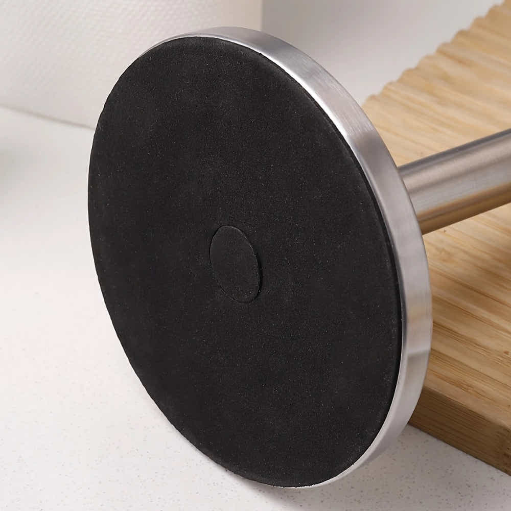 DS BS Stainless Steel Paper Towel Holder with Tension Arm - Silver