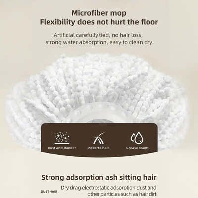 DS BS Spin Mop and Bucket Set – 360° Rotating Microfiber with Telescopic Handle