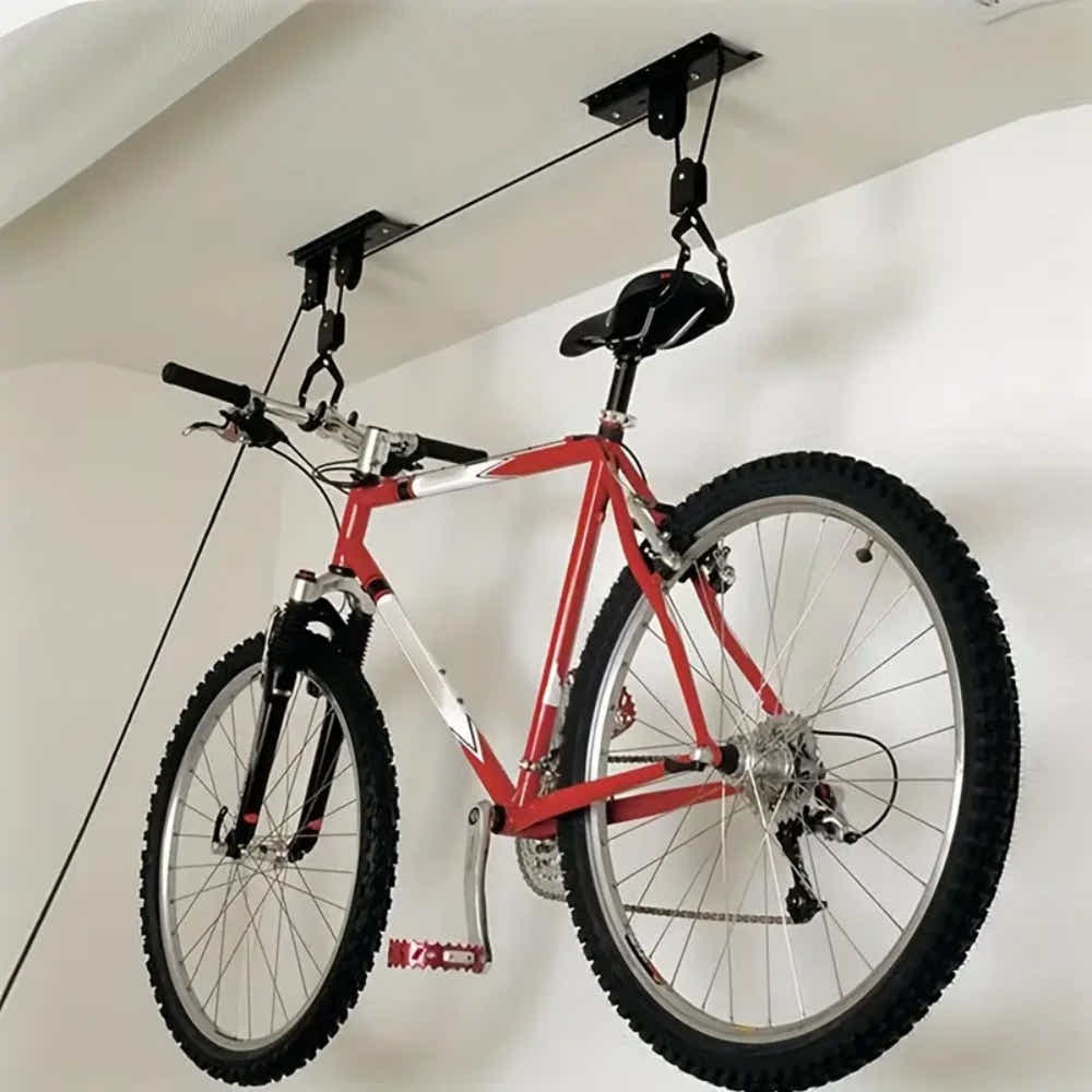 DS BS Ceiling Mounted Bike and Kayak Storage Hoist Garage Pulley System