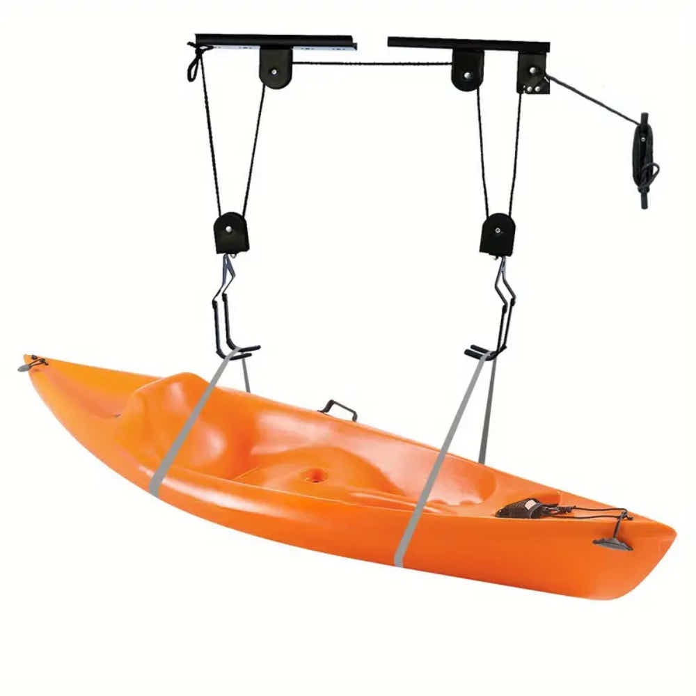 DS BS Ceiling Mounted Bike and Kayak Storage Hoist Garage Pulley System