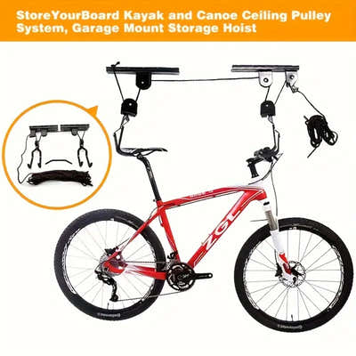 DS BS Ceiling Mounted Bike and Kayak Storage Hoist Garage  Pulley System