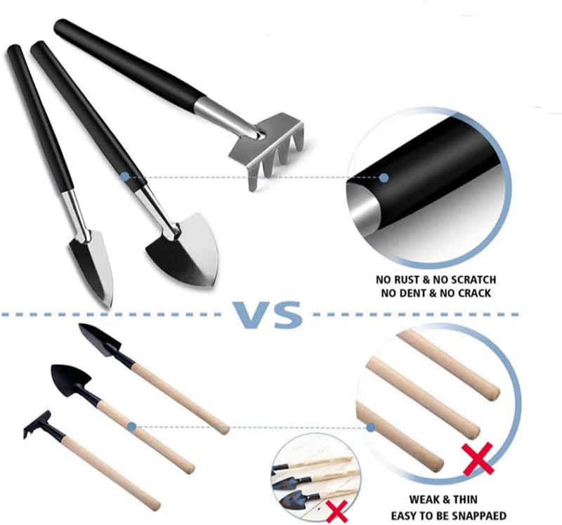 DS BS 3-Piece Stainless Steel Gardening Tool Set