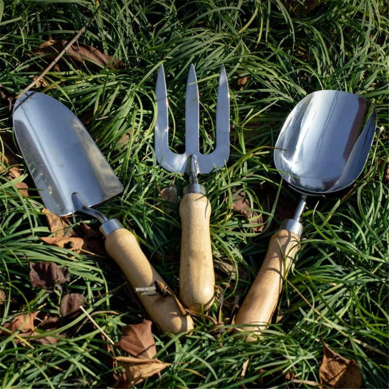 DS BS 3-Piece Stainless Steel Gardening Tool Set