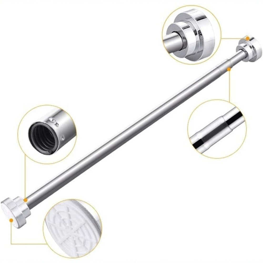 DS BS Stainless Steel Telescopic Curtain Rod –Adjustable 105–170cm