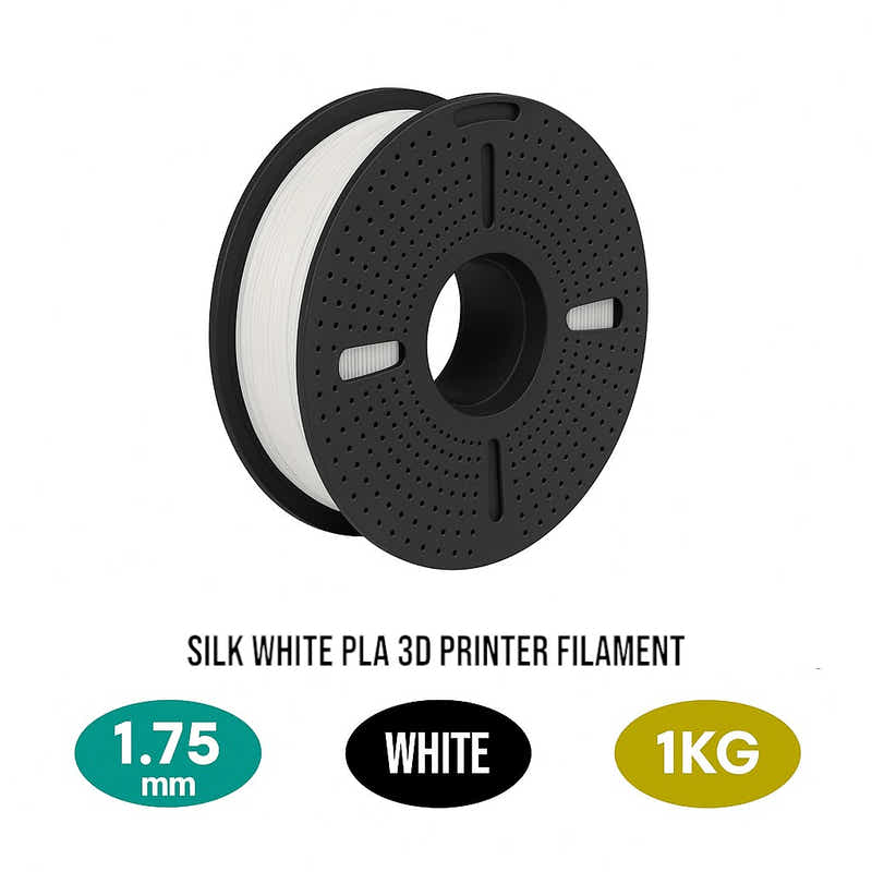 DS BS Silk PLA Filament 1.75mm 1KG for 3D Printer -White
