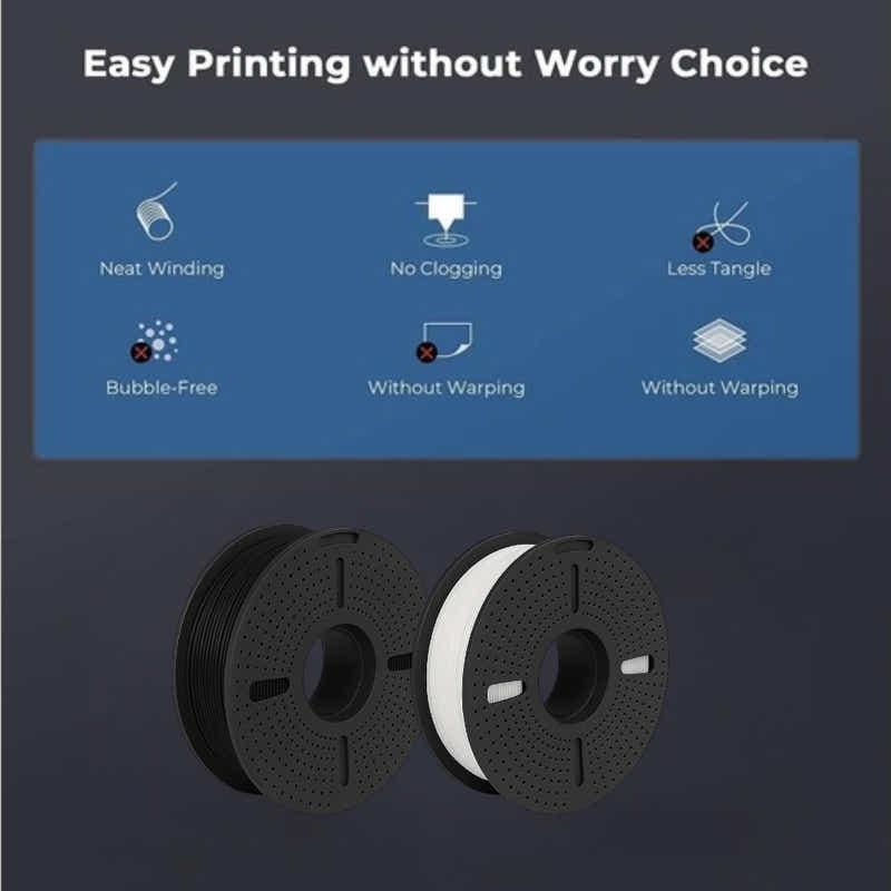 DS BS Silk PLA Filament 1.75mm  1KG for 3D Printer -Black