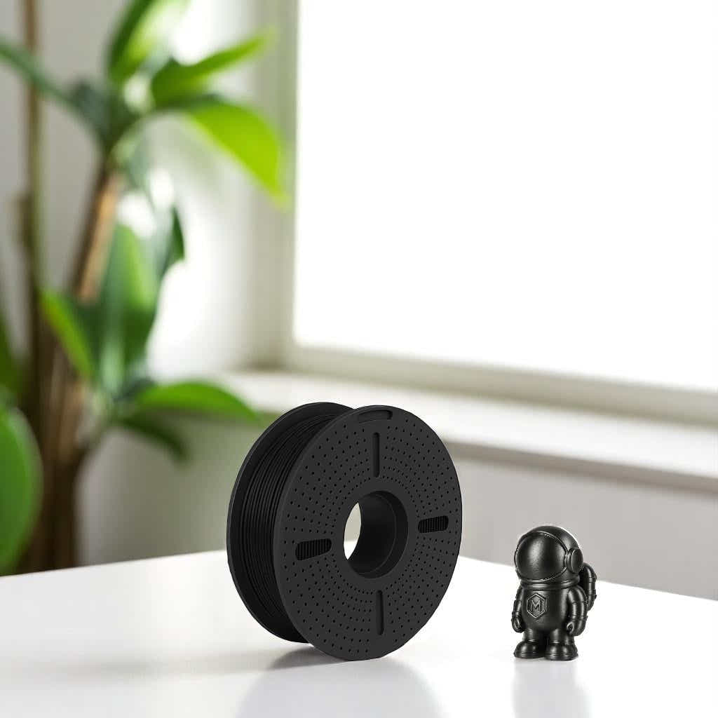DS BS Silk PLA Filament 1.75mm 1KG for 3D Printer -Black