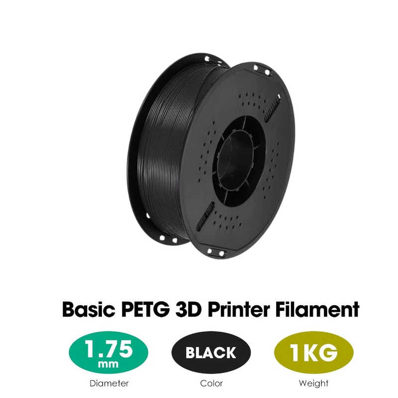 DS BS PETG 3D Printer Filament 1.75mm 1KG - Black